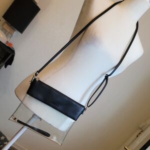 Elegant Black Transparent Crossbody Bag
